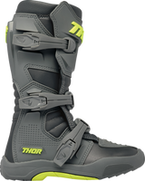 THOR Youth Blitz XR Boots - Gray/Charcoal - Size 2 3411-0739