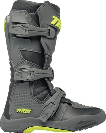 THOR Youth Blitz XR Boots - Gray/Charcoal - Size 3 3411-0740