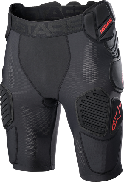 ALPINESTARS Bionic Pro Protection Shorts - Black/Red - XL 6507523-13-XL