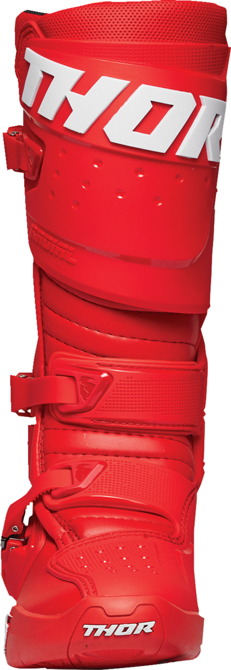 THOR Radial Boots - Red - Size 14 3410-2743