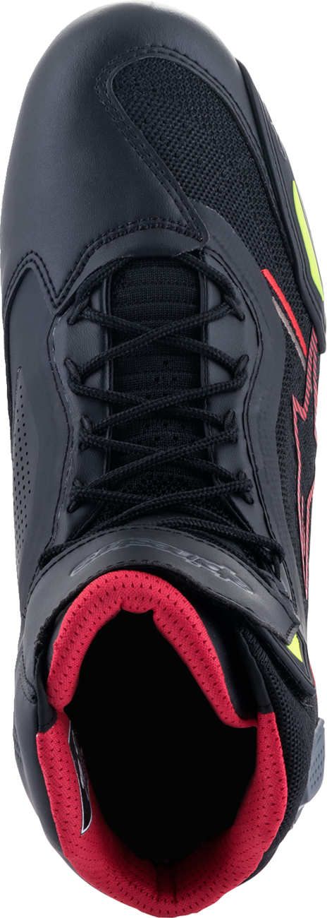 Zapatos ALPINESTARS Faster-3 Rideknit - Negro/Rojo/Amarillo - US 13.5 251031913614