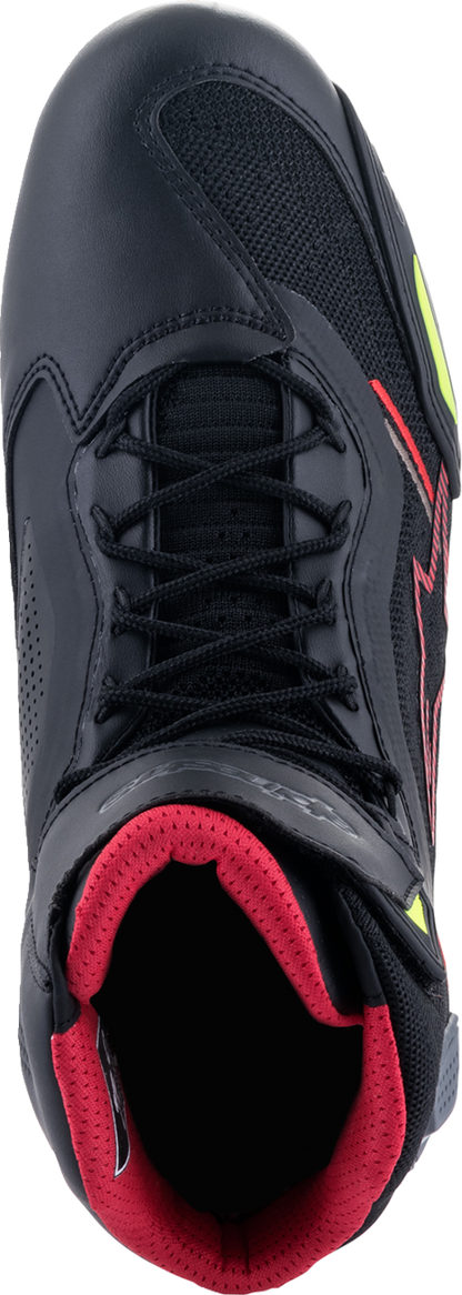 Zapatos ALPINESTARS Faster-3 Rideknit - Negro/Rojo/Amarillo - US 13.5 251031913614