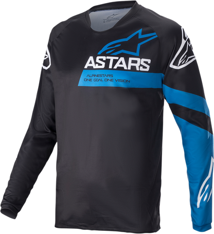 ALPINESTARS Racer V3 Long-Sleeve Jersey - Black/Bright Blue - Medium 1762822-1078-MD