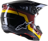 ALPINESTARS SM5 Helmet - Venture - Black/Bordeaux/Yellow/Glossy - Small 8305122-1358-SM