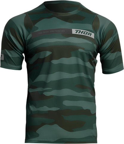 THOR Assist Jersey - Short-Sleeve - Camo Green - XS 5020-0019