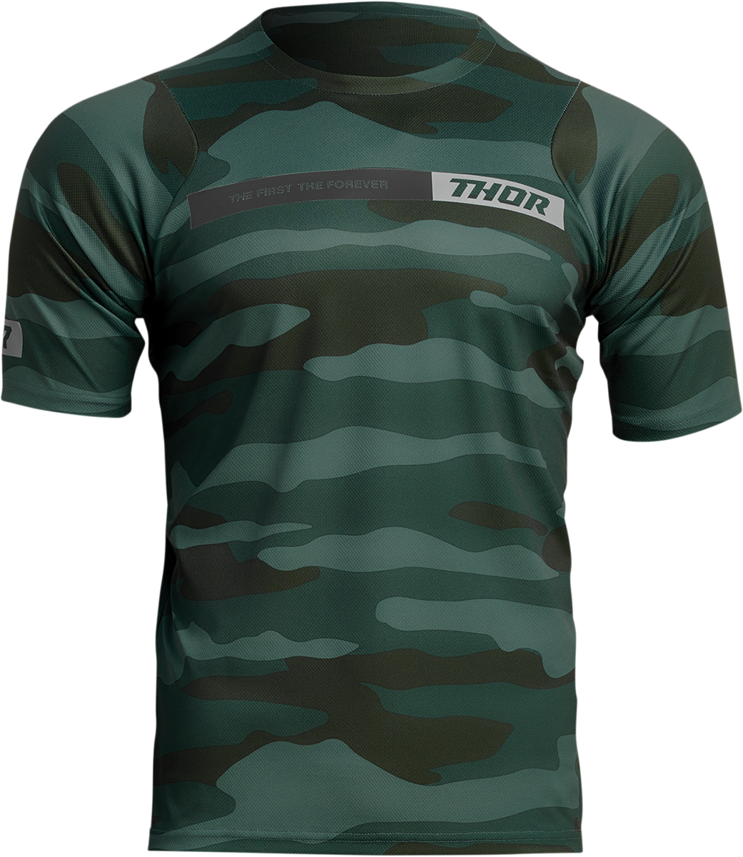 THOR Assist Jersey - Short-Sleeve - Camo Green - Large 5020-0022
