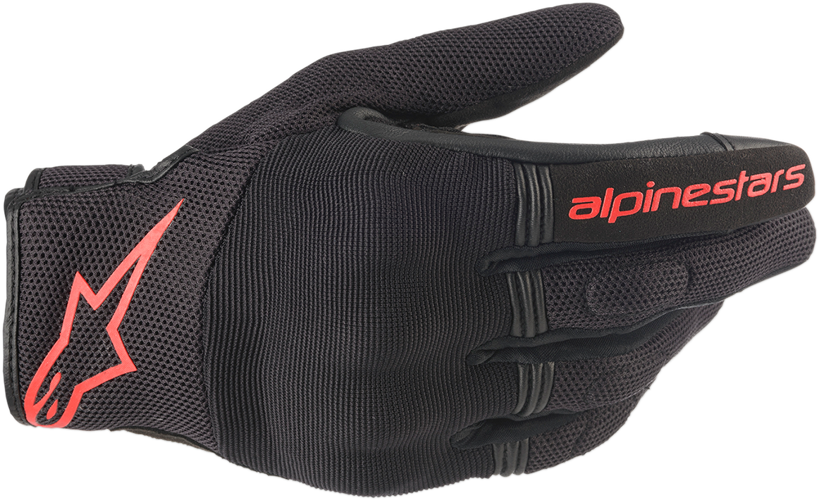 Guantes ALPINESTARS Copper - Negro/Rojo Fluo - 2XL 3568420-1030-2X 