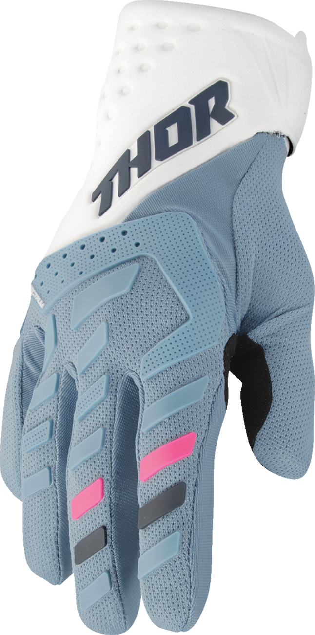 Guantes THOR Spectrum para mujer - Azul Starlight/Blanco - Grande 3331-0266 