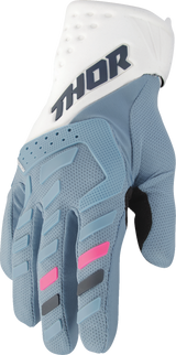 Guantes THOR Spectrum para mujer - Azul Starlight/Blanco - Grande 3331-0266 