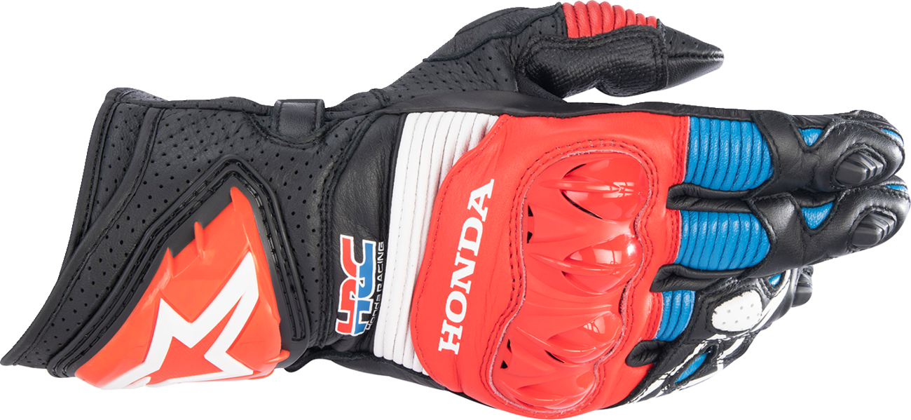 Guantes ALPINESTARS Honda GP Pro R3 - Negro/Rojo brillante/Azul - Pequeño 3556223-1317-S 