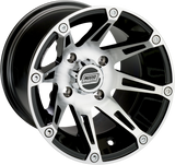 MOOSE UTILITY Wheel - 387X - Rear - Machined Black - 14x8 - 4/136 - 4+4 387MO148136BW4