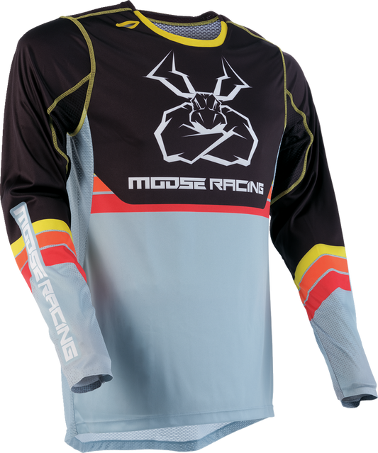 MOOSE RACING Agroid Jersey - Gray/Yellow - Large 2910-7514