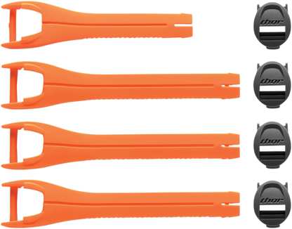 THOR Blitz XP MX Boot Straps - Orange - Size 7-9 3430-0872