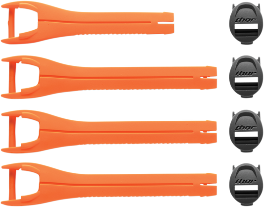 THOR Blitz XP MX Boot Straps - Orange - Size 7-9 3430-0872