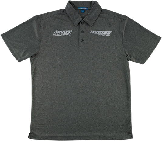 MOOSE RACING Polo Shirt - Heather Charcoal - 2XL 3040-2658