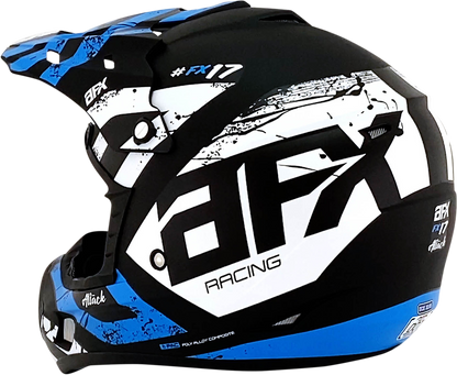 AFX FX-17 Helmet - Attack - Matte Blue/Black - Small 0110-7161