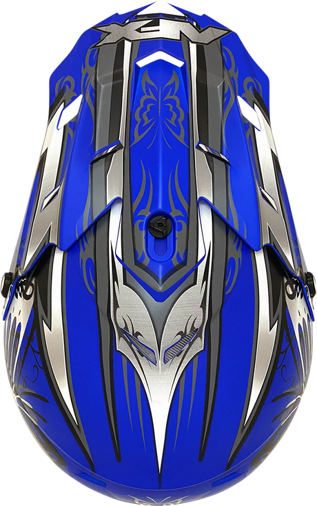 AFX FX-17 Helmet - Butterfly - Matte Blue - XS 0110-7121