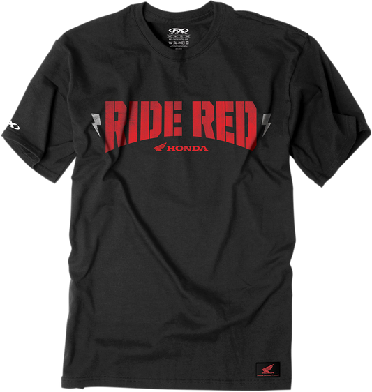 Camiseta FACTORY EFFEX Honda Ride Bolt - Negra - Grande 16-88322 