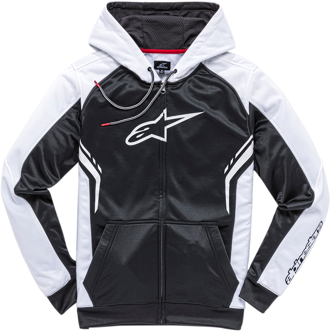 ALPINESTARS Strike Zip Hoodie - Black/White - XL 1019531021020XL