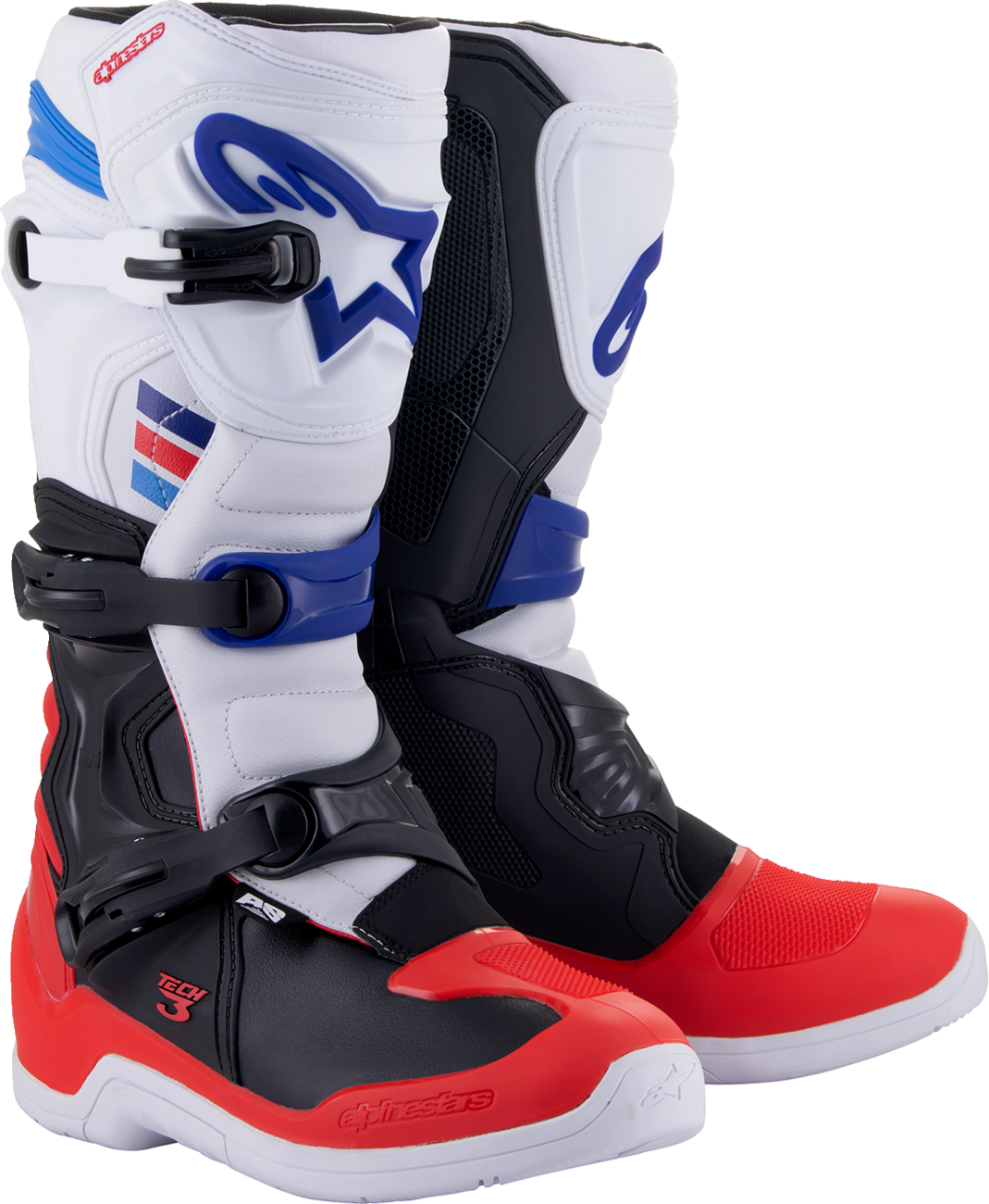 ALPINESTARS Tech 3 Boots - White/Red/Black - US 9 2013018-2307-9