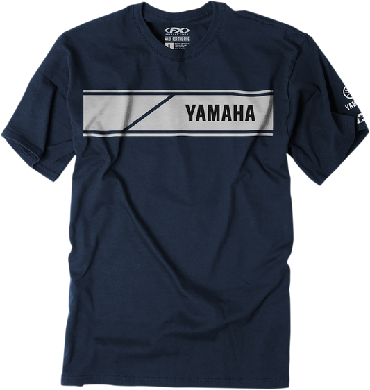 Camiseta FACTORY EFFEX Yamaha Speed ​​Block - Azul marino - Mediana 22-87222 
