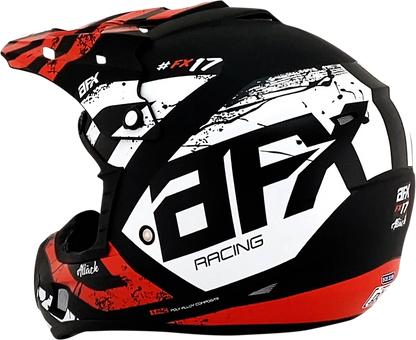 AFX FX-17 Helmet - Attack - Matte Black/Red - XS 0110-7148