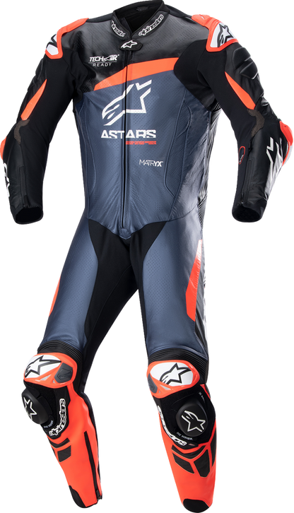 ALPINESTARS GP Plus v4 Leather Suit - Black/Red Fluo/Blue - US 40 / EU 50 3150523135750