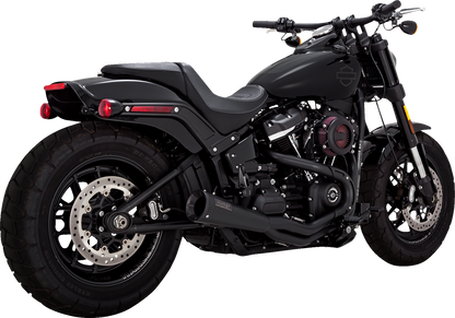 VANCE & HINES 2-into-1 Upsweep Exhaust System - Black - Stainless Steel 47323