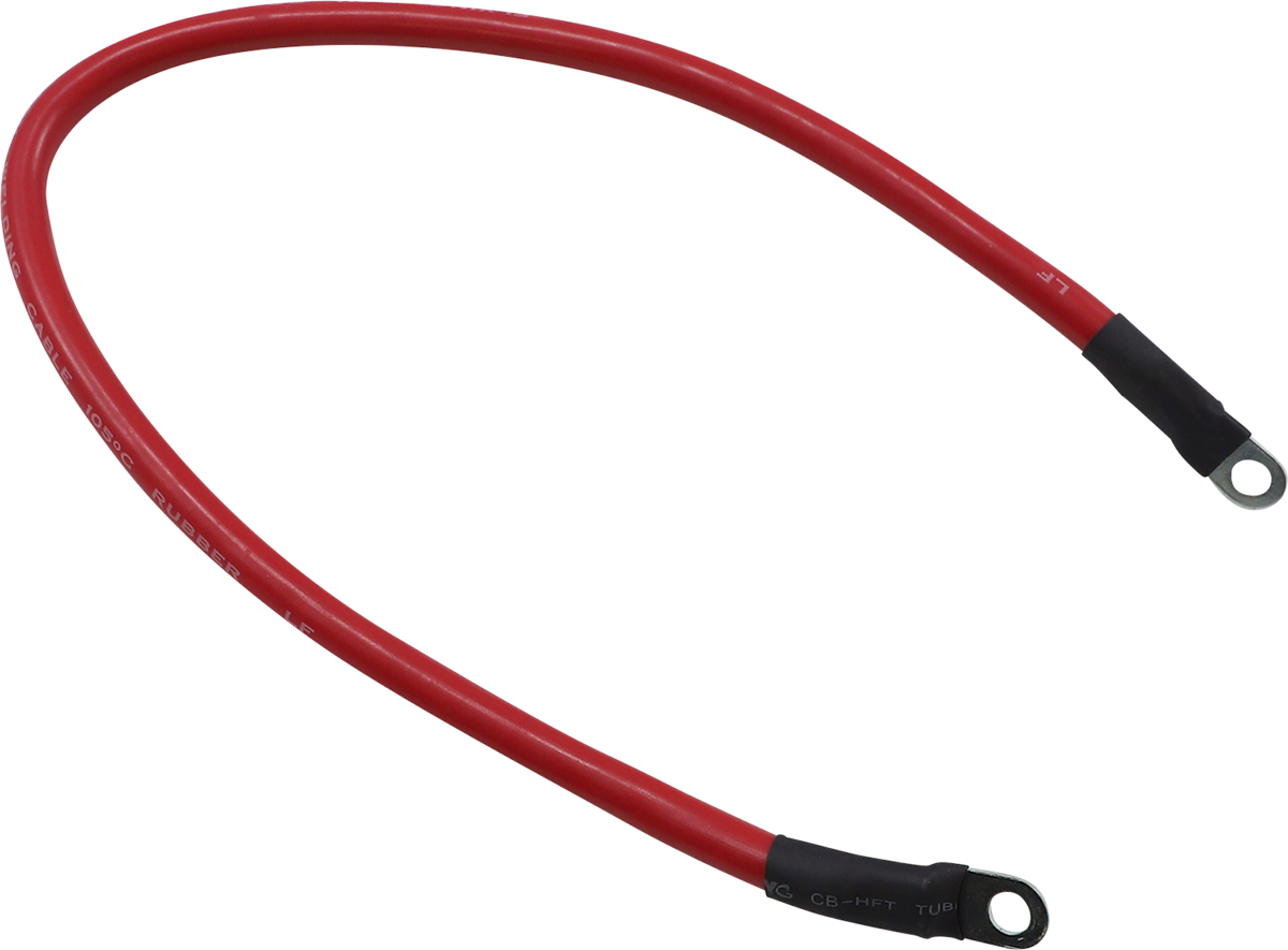 MOOSE RACING Battery Cable - 18" - Red 680-6728