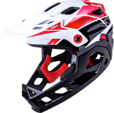 KALI Child Maya Full Face Helmet - Race - Gloss White/Red/Black 0221922112