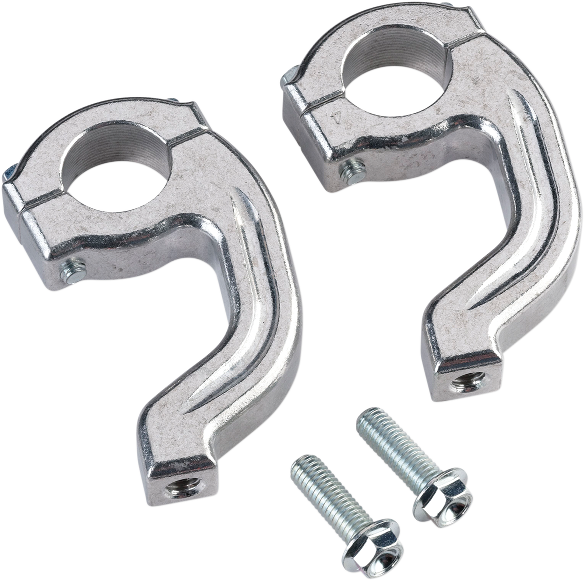 MOOSE RACING Handguard Clamp - Contour - Pro Taper - Silver 50-214S