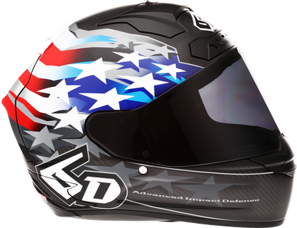 6D ATS-1R Helmet - Patriot - Red/White/Blue - Large 30-0697
