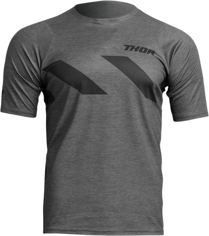 Camiseta THOR Assist Hazard - Manga corta - Carbón jaspeado/Negro - XL 5020-0011 