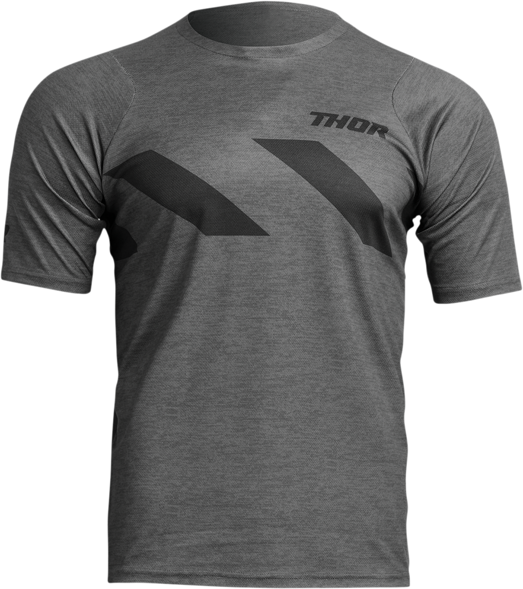 THOR Assist Hazard Jersey - Short-Sleeve - Heather Charcoal/Black - XS 5020-0007