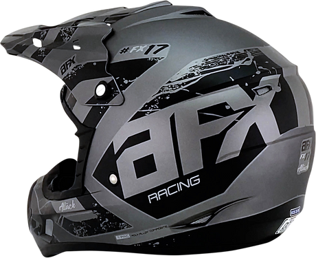 AFX FX-17 Helmet - Attack - Frost Gray/Matte Black - 2XL 0110-7141