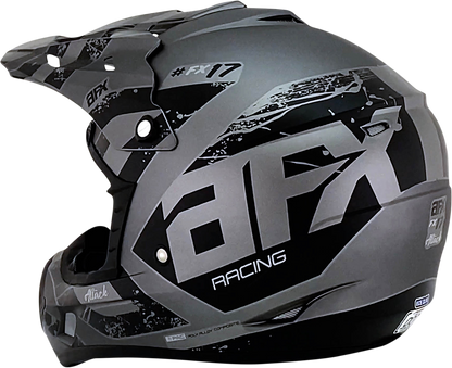 Casco AFX FX-17 - Attack - Gris escarcha/Negro mate - XS 0110-7136