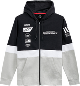ALPINESTARS Position Zip Hoodie - Black/White/Silver - 2XL 12125302211092X