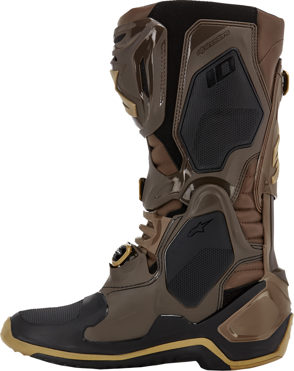 ALPINESTARS Limited Edition Squad '23 Tech 10 Boots - Brown/Gold - US 10 2010020-839-10