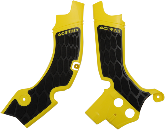 ACERBIS X-Grip Frame Guards - Yellow/Black 2630531017