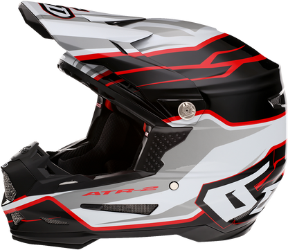 6D ATR-2 Helmet - Phase - White/Red - XL 12-2838