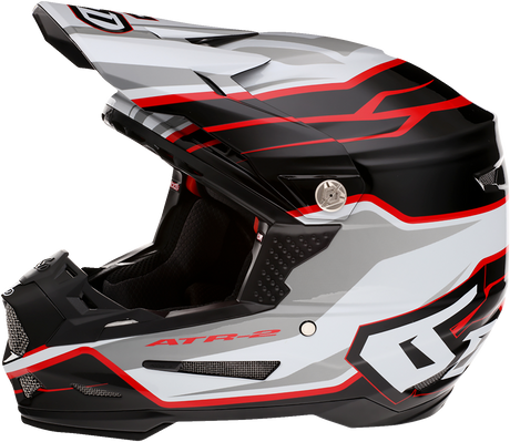 6D ATR-2 Helmet - Phase - White/Red - Medium 12-2836