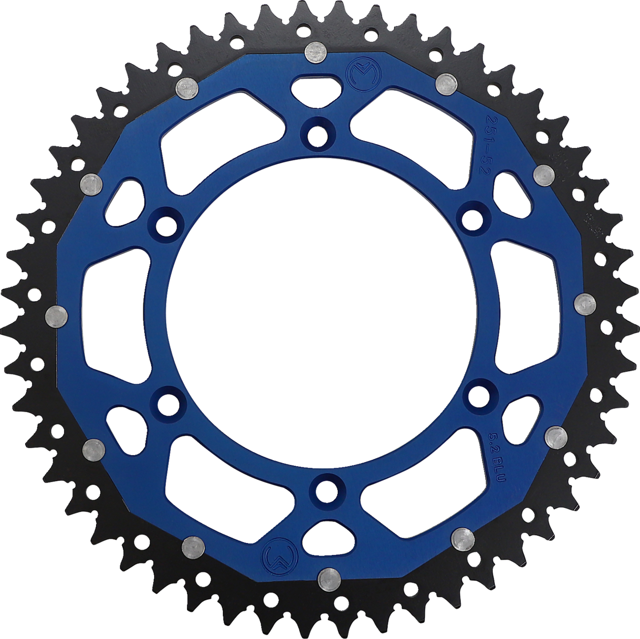 MOOSE RACING Dual Sprocket - Blue - 52 Tooth 1210-251-52-12X