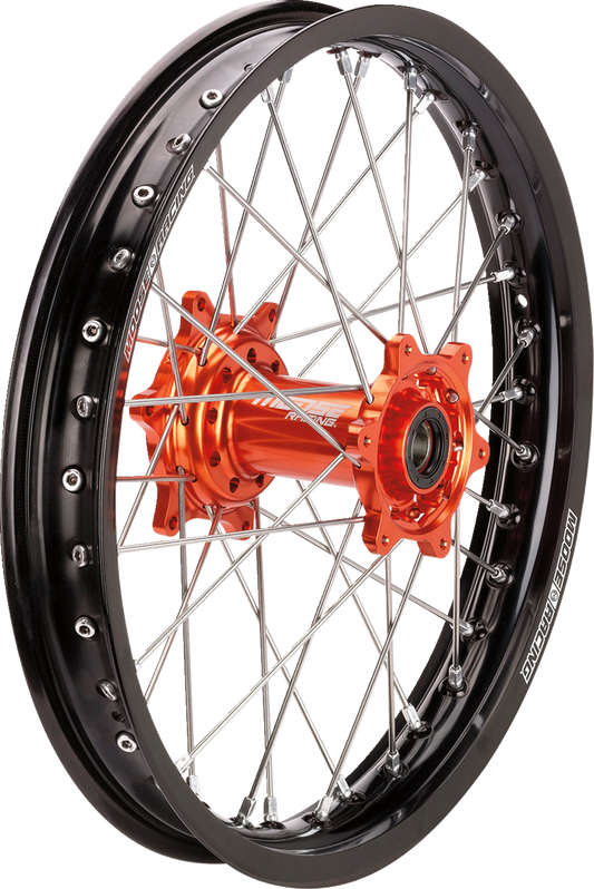 MOOSE RACING Wheel Assembly - SX-1 - Complete - Rear - Black Wheel/Orange Hub - 19x2.15 - KTM MR21519-BKOR