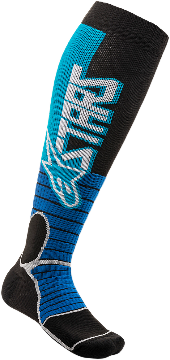 ALPINESTARS MX Pro Socks - Cyan/Black - Medium 4701520-731-SM