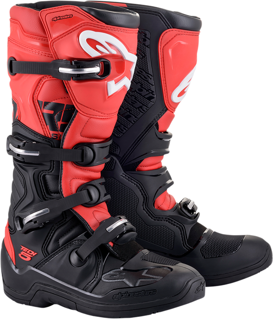 ALPINESTARS Tech 5 Boots - Black/Red- US 8 2015015-13-8