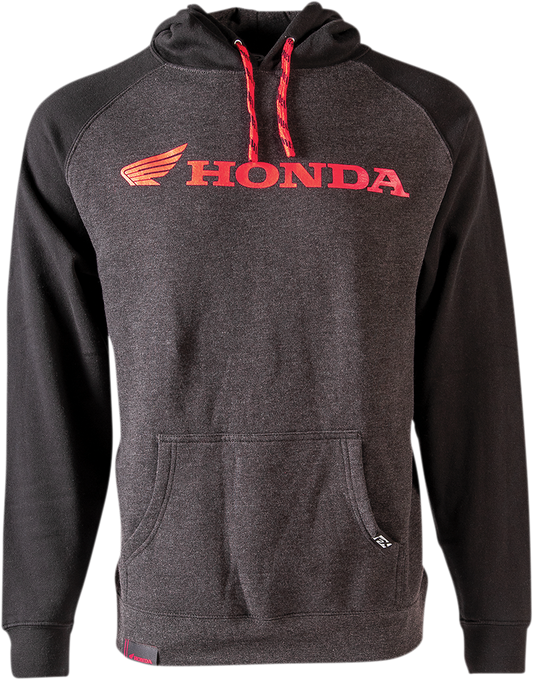 FACTORY EFFEX Honda Landscape Pullover Hoodie - Charcoal/Black - Large 24-88304