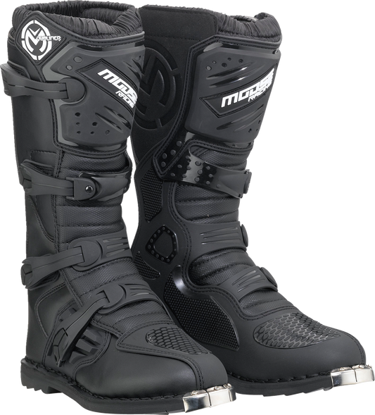 MOOSE RACING Qualifier Boots - Black - ATV Sole - Size 7 3410-2626