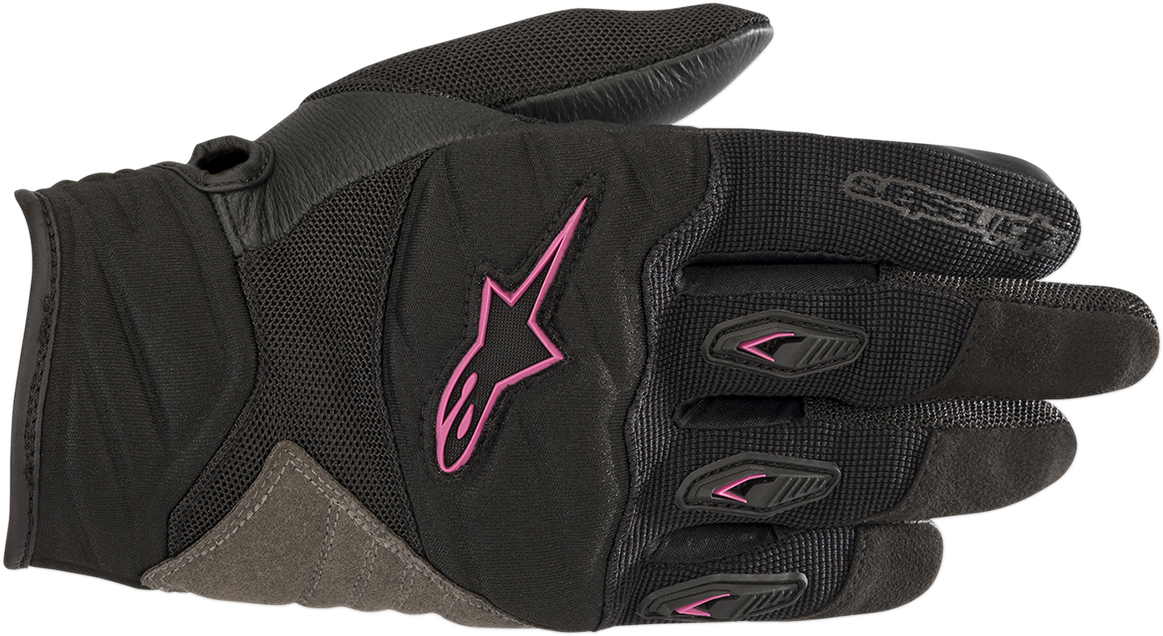 ALPINESTARS Stella Shore Gloves - Black/Fuchsia - Medium 3516318-1039-M