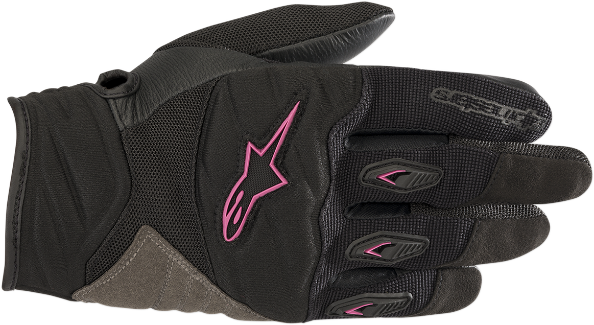 ALPINESTARS Stella Shore Gloves - Black/Fuchsia - Large 3516318-1039-L