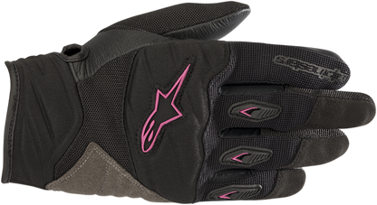 ALPINESTARS Stella Shore Gloves - Black/Fuchsia - Large 3516318-1039-L